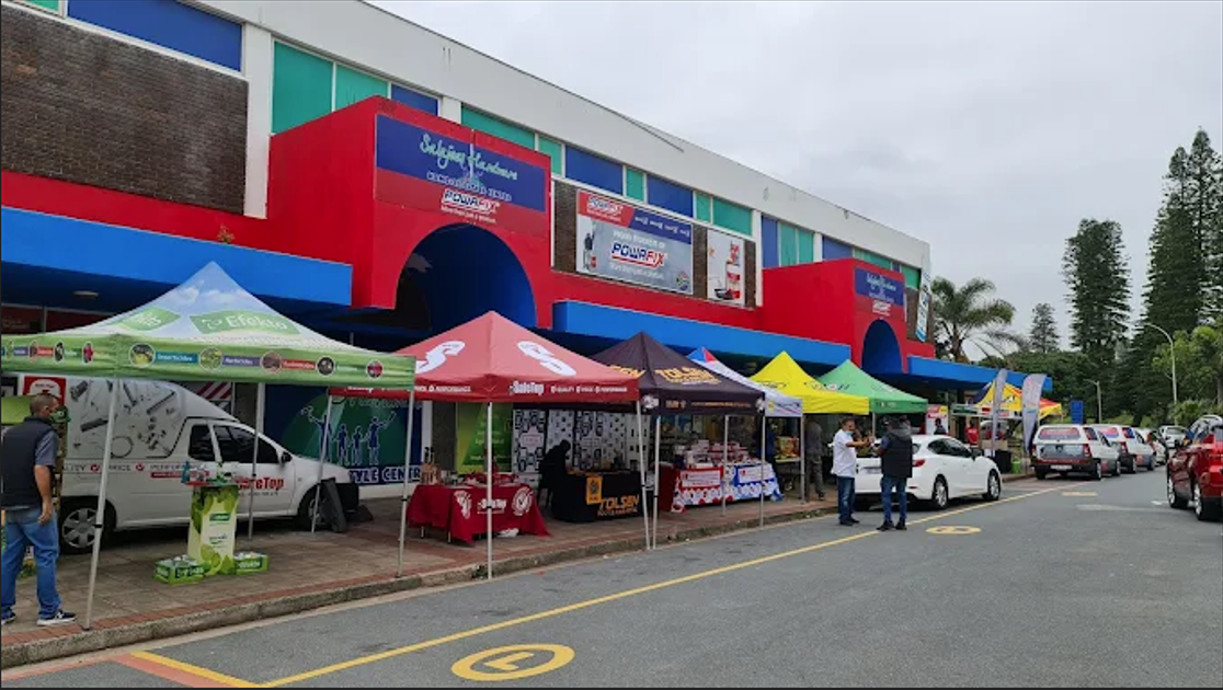 Salajees Hardware storefront in Amanzimtoti, South Africa